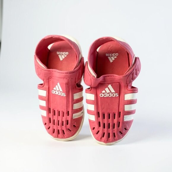 Adidas Summer Closed Toe Water Little Kids' Sandals Rose Tone-Cloud Girl's 12 - Picture 1 of 7